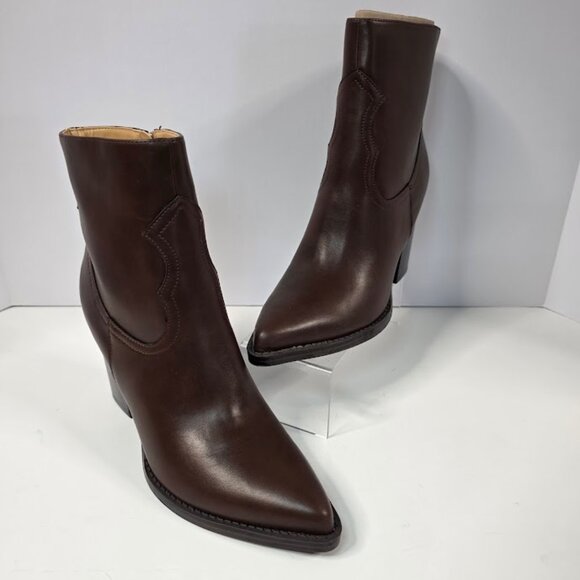 NWOT Nine West Taytay Block Heel Dress Ankle Boots 8 - Picture 1 of 11